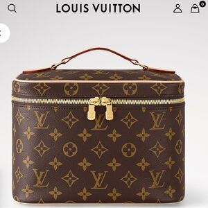 Louis Vuitton monogram nice bb cosmetics case  bag euc and clean